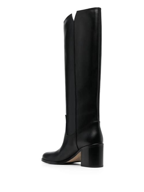 Black calf leather boot VIA ROMA 15 | 4041NERO